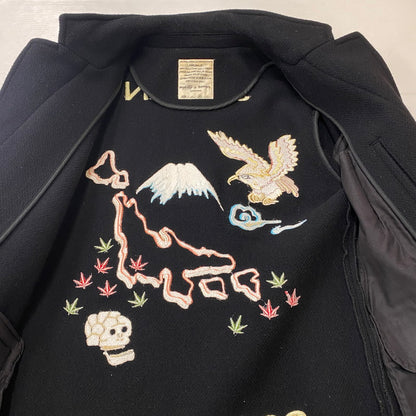 【中古品】【メンズ】 SWINGIN SLILY スウィンギンスライリー EMBROIDERED MELTON WOOL JACKET 刺繍メルトンウールジャケット アウター 145-250817-ts-19-fuz サイズ：M カラー：ブラック 万代Net店
