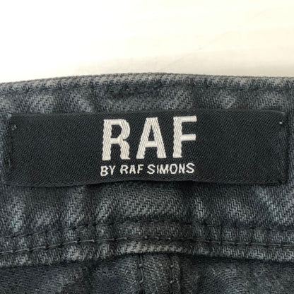 【中古品】【メンズ】 RAF BY RAF SIMONS ラフバイラフシモンズ BUTTON FLY DENIM PANTS J060 D117 WR01 ボタンフライ デニムパンツ ボトムス ジーンズ 152-250831-KS-22-tei サイズ：30 カラー：ブラック 万代Net店