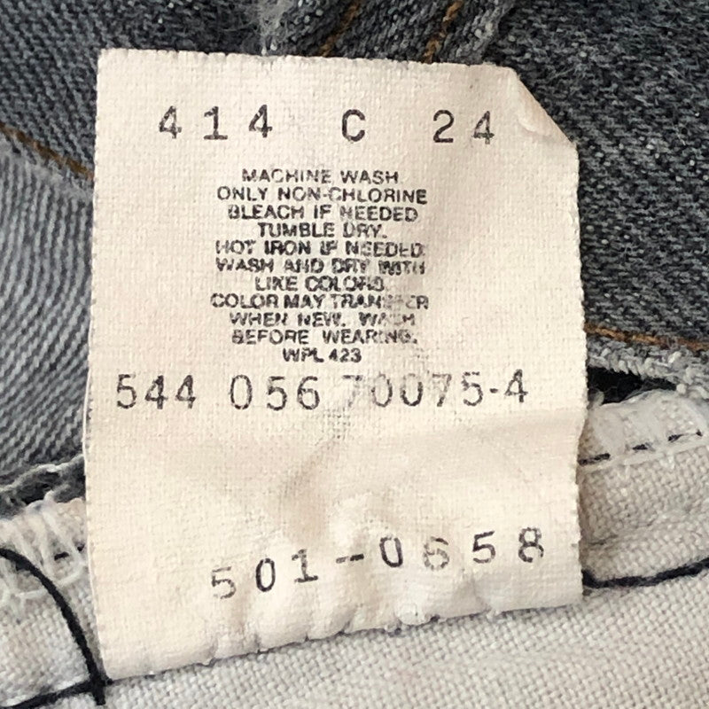 【中古品】【メンズ】 Levi's リーバイス 80~90’s 501 DENIM PANTS 501-0658 VINTAGE 80-90年代 デニムパンツ ボトムス ジーンズ ヴィンテージ ボタン裏 刻印544 先染め 156-250831-KS-26-fuz サイズ：W31L32 カラー：ブラック 万代Net店
