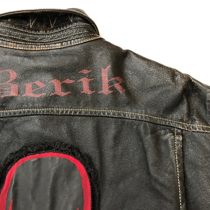 【現状渡し品】【メンズ】 BERIK REVOLUTION ベリックレボリューション LEATHER JACKET レザージャケット アウター ライダース 145-250825-KS-24-tei サイズ：L カラー：ブラック 万代Net店