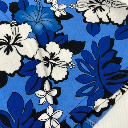 【中古品】【メンズ】 KOLEKOLE コレコレ 90’s ALOHA SHIRT 104 90年代 アロハシャツ 半袖 トップス ハイビスカス 145-260703-yo-08-tei サイズ：M カラー：ブルー 万代Net店