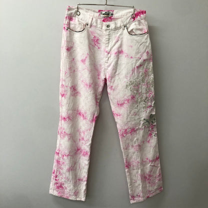 【中古品】【メンズ】 絡繰魂 カラクリダマシイ COTTON JAPANESE PATTERNS PANTS 282814 コットン ジャパニーズ パターン パンツ ボトムス 158-250831-KS-29-tei サイズ：34 カラー：ホワイト 万代Net店