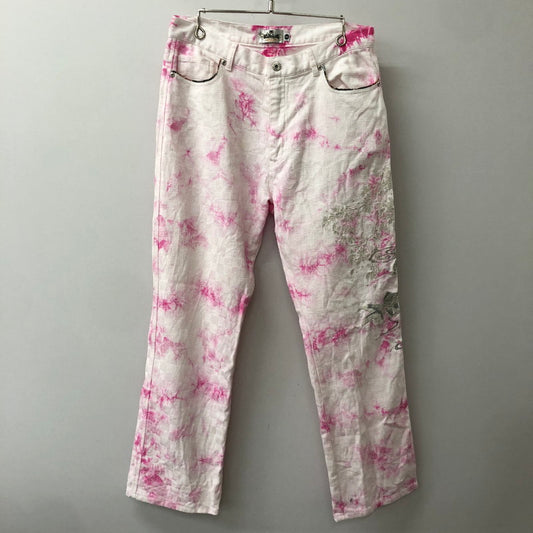 【中古品】【メンズ】 絡繰魂 カラクリダマシイ COTTON JAPANESE PATTERNS PANTS 282814 コットン ジャパニーズ パターン パンツ ボトムス 158-250831-KS-29-tei サイズ：34 カラー：ホワイト 万代Net店