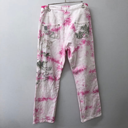 【中古品】【メンズ】 絡繰魂 カラクリダマシイ COTTON JAPANESE PATTERNS PANTS 282814 コットン ジャパニーズ パターン パンツ ボトムス 158-250831-KS-29-tei サイズ：34 カラー：ホワイト 万代Net店