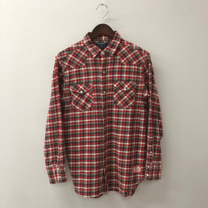 【中古品】【メンズ】 POLO SPORTS ポロスポーツ 90’s L/S CHECK WESTERN SHIRT HS-RS-BA4617 90年代 ロングスリーブ チェック ウエスタンシャツ 長袖 トップス 147-250818-KS-30-tei サイズ：M カラー：マルチカラー 万代Net店