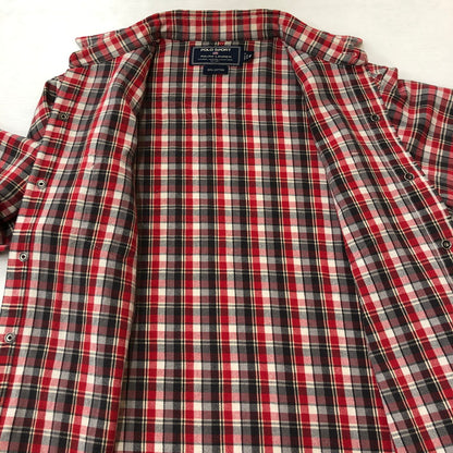 【中古品】【メンズ】 POLO SPORTS ポロスポーツ 90’s L/S CHECK WESTERN SHIRT HS-RS-BA4617 90年代 ロングスリーブ チェック ウエスタンシャツ 長袖 トップス 147-250818-KS-30-tei サイズ：M カラー：マルチカラー 万代Net店
