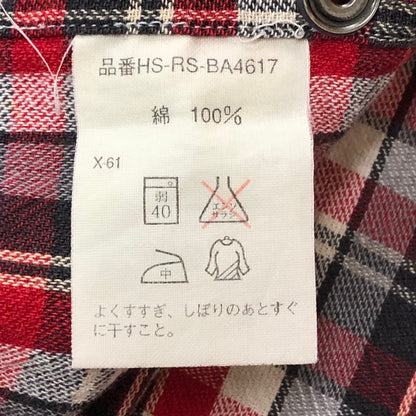 【中古品】【メンズ】 POLO SPORTS ポロスポーツ 90’s L/S CHECK WESTERN SHIRT HS-RS-BA4617 90年代 ロングスリーブ チェック ウエスタンシャツ 長袖 トップス 147-250818-KS-30-tei サイズ：M カラー：マルチカラー 万代Net店