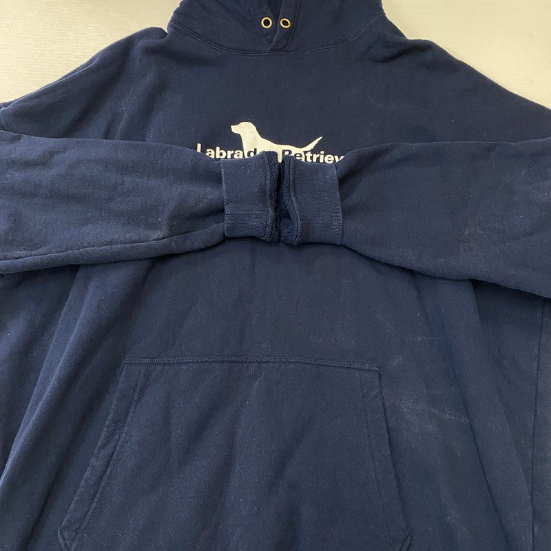 【中古品】【メンズ】 CLOVER クローバル WIDE HOOD SWEAT LABRADOR CLFW-2403 ワイドフードスウェット ラブラドール トップス プルオーバーパーカー フーディ 140-250817-ts-05-tei サイズ：XL カラー：ネイビー 万代Net店