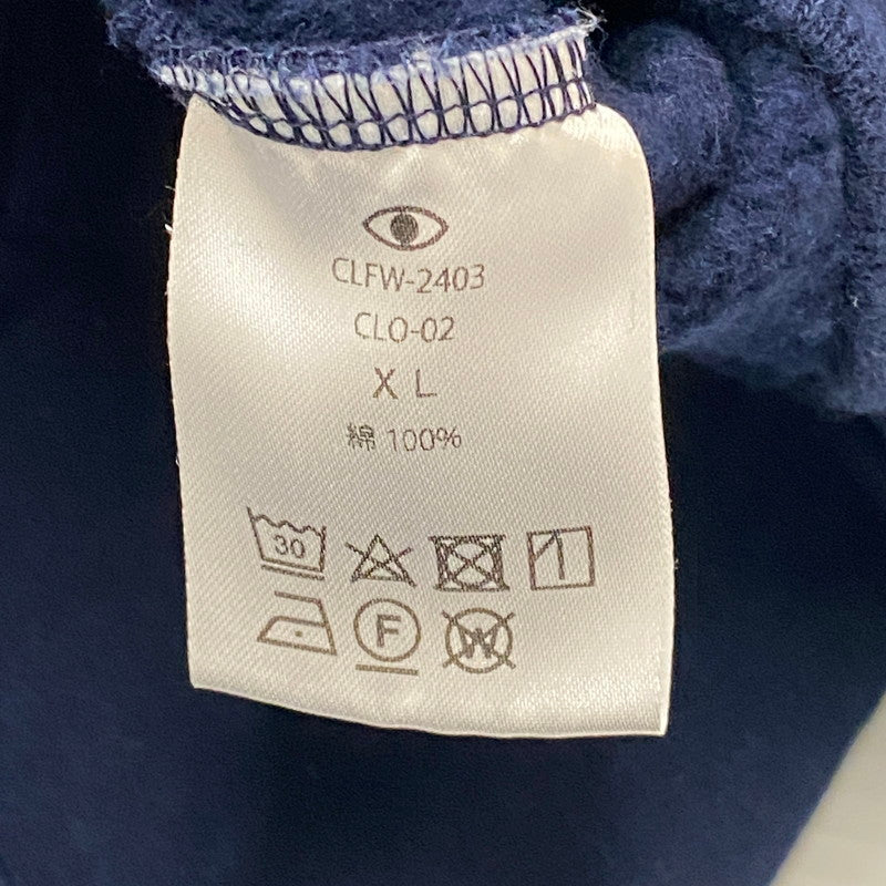 【中古品】【メンズ】 CLOVER クローバル WIDE HOOD SWEAT LABRADOR CLFW-2403 ワイドフードスウェット ラブラドール トップス プルオーバーパーカー フーディ 140-250817-ts-05-tei サイズ：XL カラー：ネイビー 万代Net店