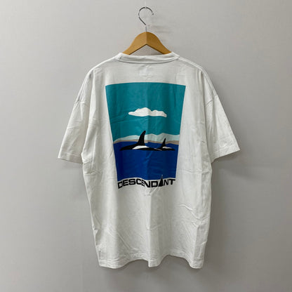 【中古品】【メンズ】 DESCENDANT ディセンダント ENVIRONMENT ORGANIC COTTON S/S 251ATDS-CSM14 エンバイロメンタル オーガニックコットン ショートスリーブ トップス 半袖 142-250817-ts-17-tei サイズ：2 カラー：ホワイト 万代Net店