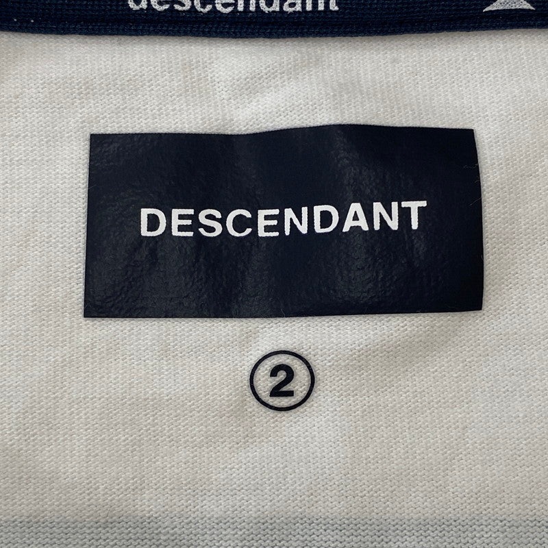 【中古品】【メンズ】 DESCENDANT ディセンダント ENVIRONMENT ORGANIC COTTON S/S 251ATDS-CSM14 エンバイロメンタル オーガニックコットン ショートスリーブ トップス 半袖 142-250817-ts-17-tei サイズ：2 カラー：ホワイト 万代Net店