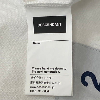 【中古品】【メンズ】 DESCENDANT ディセンダント ENVIRONMENT ORGANIC COTTON S/S 251ATDS-CSM14 エンバイロメンタル オーガニックコットン ショートスリーブ トップス 半袖 142-250817-ts-17-tei サイズ：2 カラー：ホワイト 万代Net店