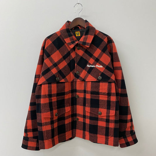 【中古品】【メンズ】 HUMAN MADE ヒューマンメイド WOOL HUNTING JACKET HM28JK031 ウールハンティングジャケット ライトアウター 142-250817-ts-15-tei サイズ：L カラー：レッド 万代Net店