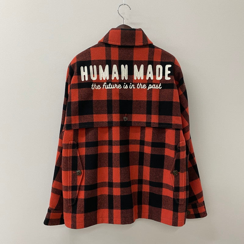 【中古品】【メンズ】 HUMAN MADE ヒューマンメイド WOOL HUNTING JACKET HM28JK031 ウールハンティングジャケット ライトアウター 142-250817-ts-15-tei サイズ：L カラー：レッド 万代Net店