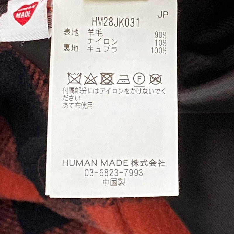 【中古品】【メンズ】 HUMAN MADE ヒューマンメイド WOOL HUNTING JACKET HM28JK031 ウールハンティングジャケット ライトアウター 142-250817-ts-15-tei サイズ：L カラー：レッド 万代Net店