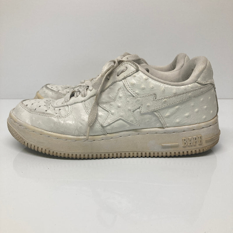 【現状渡し品】【メンズ/レディース】 A BATHING APE アベイシングエイプ BAPE STA LOW 靴 シューズ スニーカー 162-260822-AS-13-hon サイズ：26cm カラー：ホワイト 万代Net店