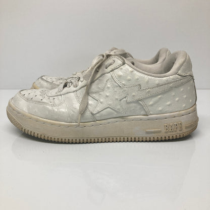【現状渡し品】【メンズ/レディース】 A BATHING APE アベイシングエイプ BAPE STA LOW 靴 シューズ スニーカー 162-260822-AS-13-hon サイズ：26cm カラー：ホワイト 万代Net店