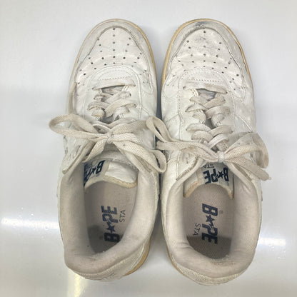 【現状渡し品】【メンズ/レディース】 A BATHING APE アベイシングエイプ BAPE STA LOW 靴 シューズ スニーカー 162-260822-AS-13-hon サイズ：26cm カラー：ホワイト 万代Net店