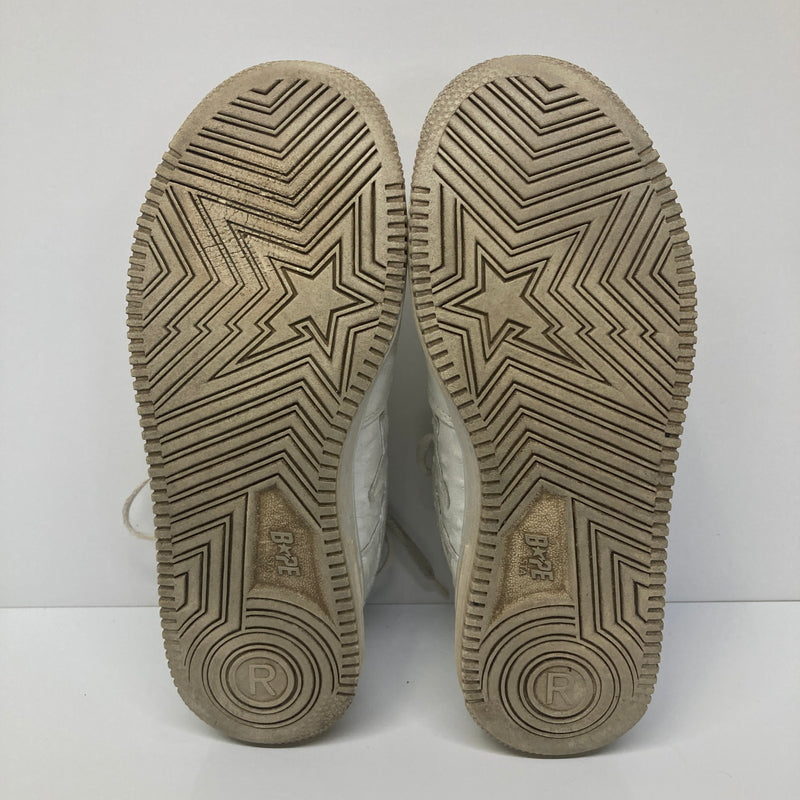【現状渡し品】【メンズ/レディース】 A BATHING APE アベイシングエイプ BAPE STA LOW 靴 シューズ スニーカー 162-260822-AS-13-hon サイズ：26cm カラー：ホワイト 万代Net店