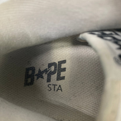 【現状渡し品】【メンズ/レディース】 A BATHING APE アベイシングエイプ BAPE STA LOW 靴 シューズ スニーカー 162-260822-AS-13-hon サイズ：26cm カラー：ホワイト 万代Net店