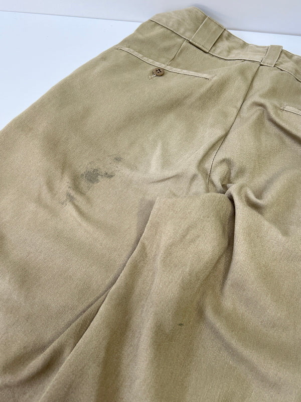【中古品】【メンズ】 DICKIES ディッキーズ 90`S TALON タロンジップ ワークパンツ ボトムス ヴィンテージ 158-260921-AS-25-hon サイズ：下記参照 カラー：ベージュ 万代Net店