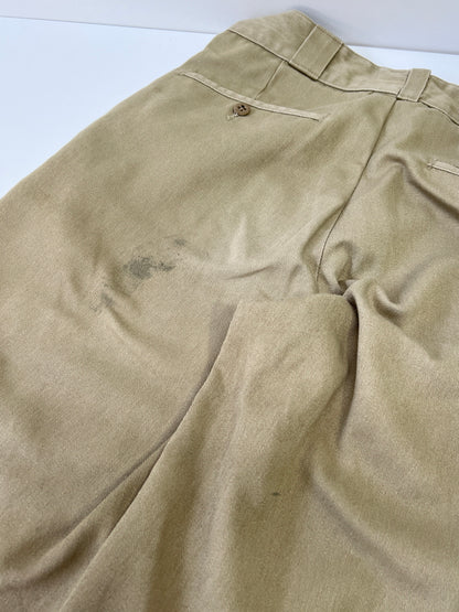 【中古品】【メンズ】 DICKIES ディッキーズ 90`S TALON タロンジップ ワークパンツ ボトムス ヴィンテージ 158-260921-AS-25-hon サイズ：下記参照 カラー：ベージュ 万代Net店