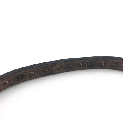 【中古品】【メンズ】 WACKO MARIA ワコマリア × WOLF'S HEAD ウルフズヘッド 別注 コラボ 25SS WRIST BAND 15mm(L) WOLFSHEAD-WM-WB02 リストバンド アクセサリー レザーブレスレット 192-250816-kk-10-tei カラー：ブラック 万代Net店