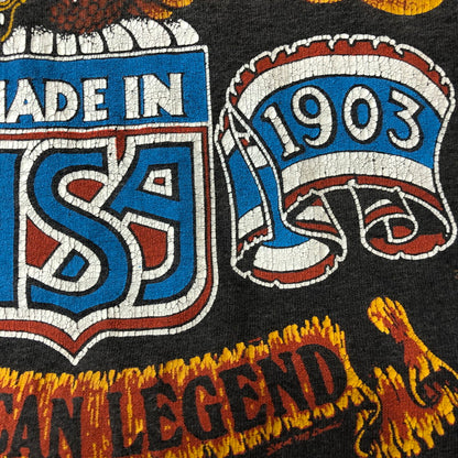 【現状渡し品】【メンズ】 SCREEN STARS スクリーンスターズ 80's HARLEY-DAVIDSON 3D EMBLEM T-SHIRT VINTAGE 80年代 ハーレーダビッドソン スリーディー エンブレム Tシャツ 半袖 トップス ヴィンテージ 145-250818-KS-22-tei サイズ：XL カラー：ブラック 万代Net店