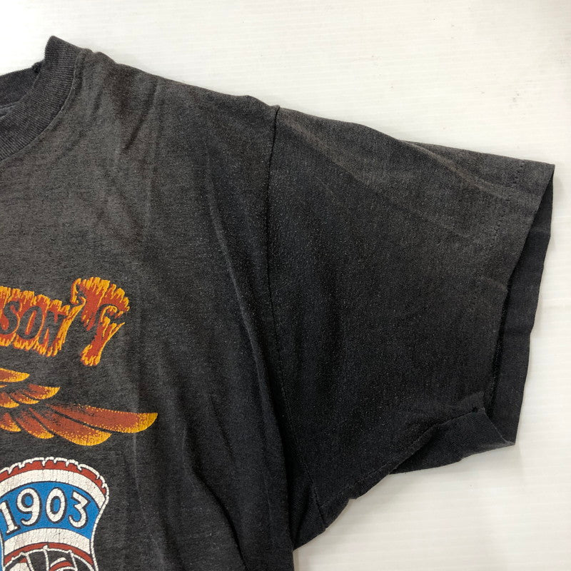 【現状渡し品】【メンズ】 SCREEN STARS スクリーンスターズ 80's HARLEY-DAVIDSON 3D EMBLEM T-SHIRT VINTAGE 80年代 ハーレーダビッドソン スリーディー エンブレム Tシャツ 半袖 トップス ヴィンテージ 145-250818-KS-22-tei サイズ：XL カラー：ブラック 万代Net店