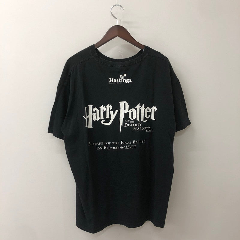 【中古品】【メンズ】 HARRY POTTER AND THE DEATHLY HALLOWS PART1 ハリーポッター アンド ザ デスリー ハローズ パートワン 00's S/S PRINT TEE 00年代 ショートスリーブ プリント Tシャツ anvilボディ 145-250818-KS-18-tei サイズ：XL カラー：ブラック 万代Net店