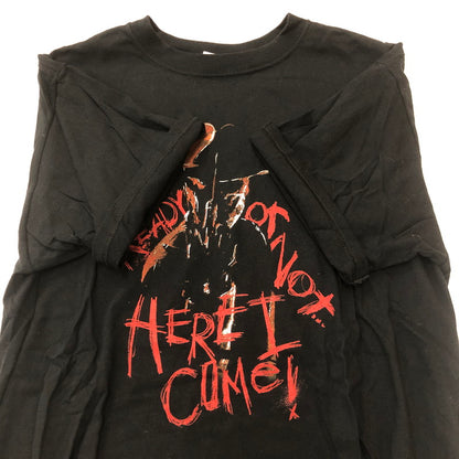 【中古品】【メンズ】 A NIGHTMARE ON ELM STREET ア ナイトメア オン エルム ストリート 00's S/S PRINT TEE 00年代 ショートスリーブ プリント Tシャツ 半袖 トップス anvilボディ 145-250818-KS-20-tei サイズ：L カラー：ブラック 万代Net店