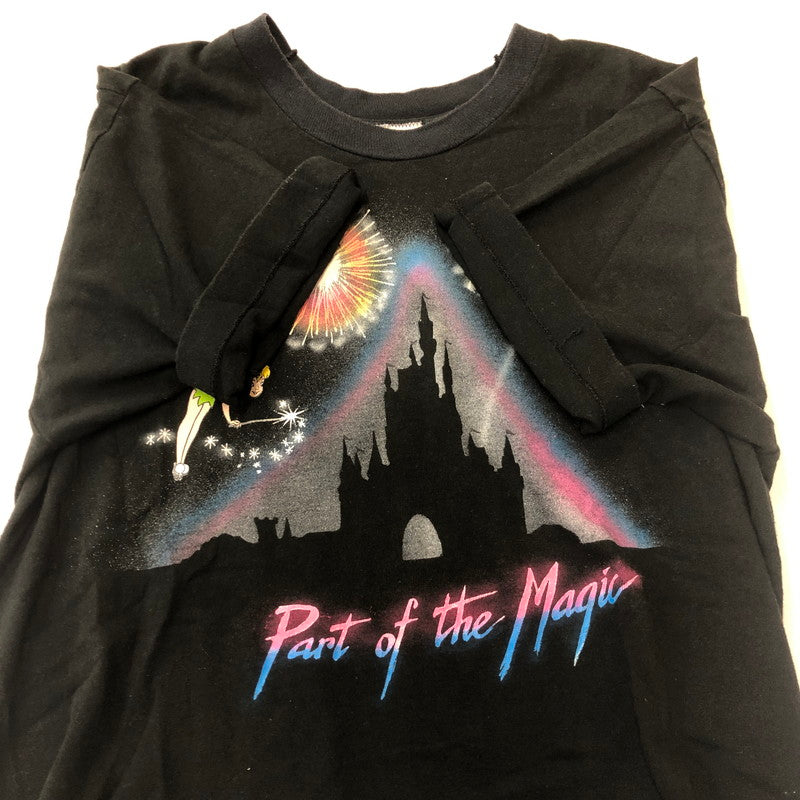 【中古品】【メンズ】 Disney ディズニー 90's PART OF THE MAGIC TINKERBELL T-SHIRT 90年代 パート オブ ザ マジック ティンカーベル Tシャツ 半袖 トップス USA製 145-250818-KS-17-tei サイズ：L カラー：ブラック 万代Net店