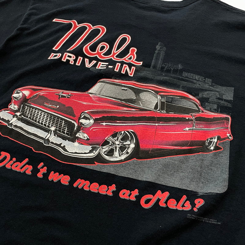 【中古品】【メンズ】 GILDAN ギルダン MELS DRIVE-IN TEE メルズ ドライブ イン Tシャツ 半袖 トップス 145-260731-sa-07-tei サイズ：L カラー：ブラック 万代Net店