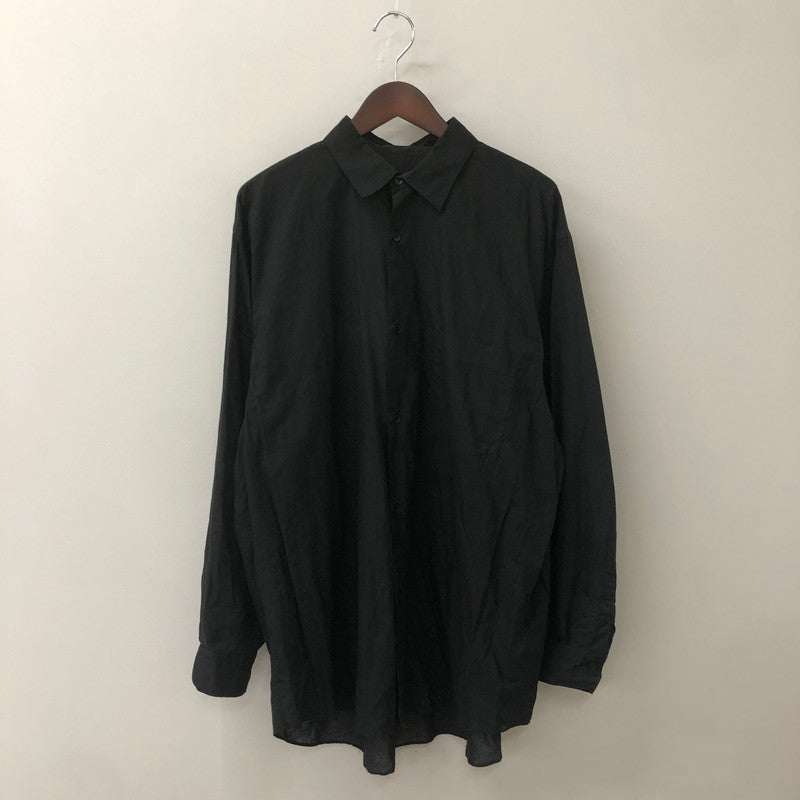 【中古品】【メンズ】 COMOLI コモリ 24SS KHADI COTTON KOMORI SHIRT Z01-02011 カディ コットン コモリ シャツ 長袖 トップス 140-250818-KS-13-tei サイズ：5 カラー：ブラック 万代Net店