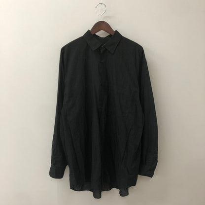【中古品】【メンズ】 COMOLI コモリ 24SS KHADI COTTON KOMORI SHIRT Z01-02011 カディ コットン コモリ シャツ 長袖 トップス 140-250818-KS-13-tei サイズ：5 カラー：ブラック 万代Net店