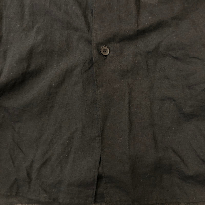 【中古品】【メンズ】 COMOLI コモリ 24SS KHADI COTTON KOMORI SHIRT Z01-02011 カディ コットン コモリ シャツ 長袖 トップス 140-250818-KS-13-tei サイズ：5 カラー：ブラック 万代Net店