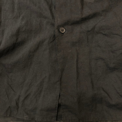 【中古品】【メンズ】 COMOLI コモリ 24SS KHADI COTTON KOMORI SHIRT Z01-02011 カディ コットン コモリ シャツ 長袖 トップス 140-250818-KS-13-tei サイズ：5 カラー：ブラック 万代Net店