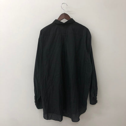 【中古品】【メンズ】 COMOLI コモリ 24SS KHADI COTTON KOMORI SHIRT Z01-02011 カディ コットン コモリ シャツ 長袖 トップス 140-250818-KS-13-tei サイズ：5 カラー：ブラック 万代Net店