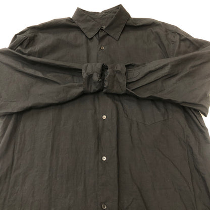 【中古品】【メンズ】 COMOLI コモリ 24SS KHADI COTTON KOMORI SHIRT Z01-02011 カディ コットン コモリ シャツ 長袖 トップス 140-250818-KS-13-tei サイズ：5 カラー：ブラック 万代Net店