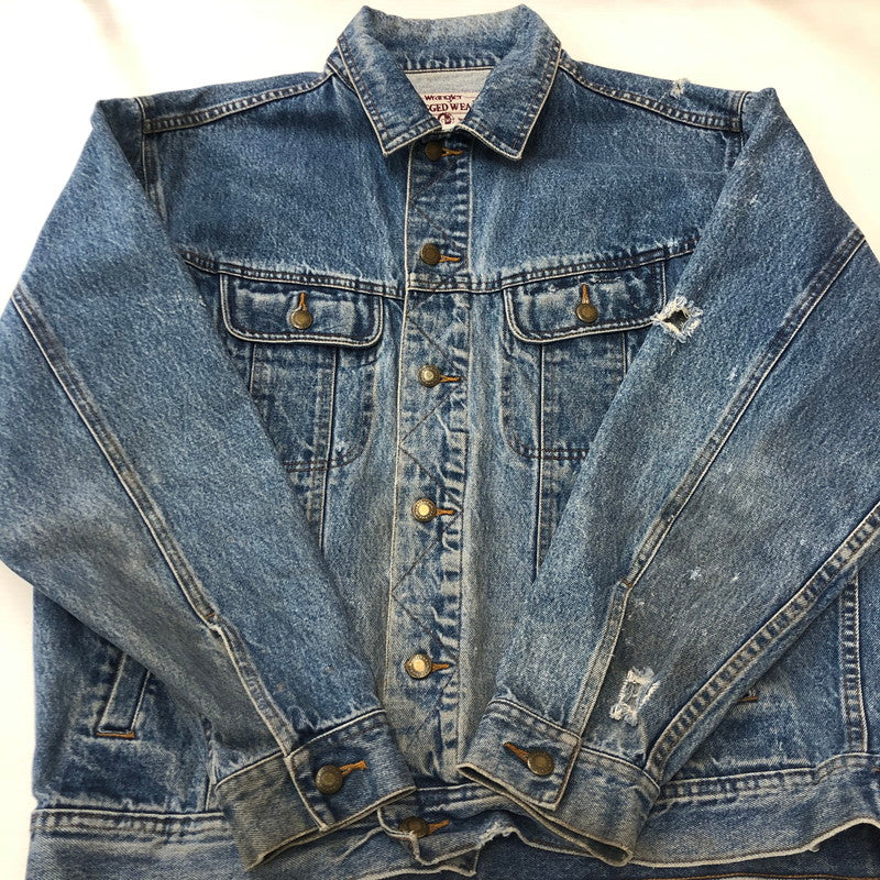 【現状渡し品】【メンズ】 Wrangler ラングラー 90's RUGGED WEAR DENIM JACKET 90年代 ラギッド ウェア デニムジャケット ライトアウター 145-250818-KS-25-tei サイズ：表記無し カラー：インディゴ 万代Net店