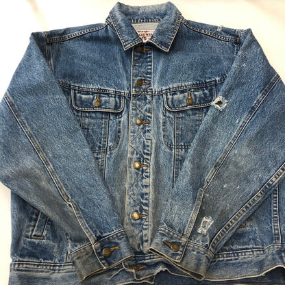 【現状渡し品】【メンズ】 Wrangler ラングラー 90's RUGGED WEAR DENIM JACKET 90年代 ラギッド ウェア デニムジャケット ライトアウター 145-250818-KS-25-tei サイズ：表記無し カラー：インディゴ 万代Net店