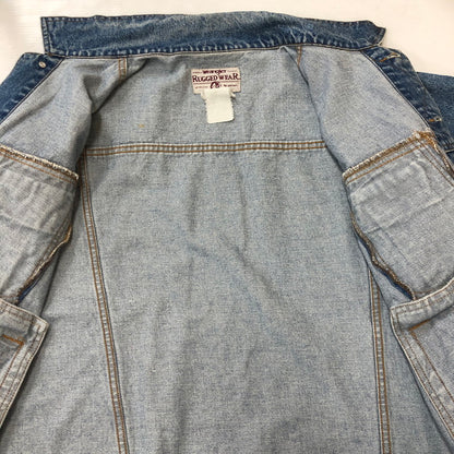 【現状渡し品】【メンズ】 Wrangler ラングラー 90's RUGGED WEAR DENIM JACKET 90年代 ラギッド ウェア デニムジャケット ライトアウター 145-250818-KS-25-tei サイズ：表記無し カラー：インディゴ 万代Net店
