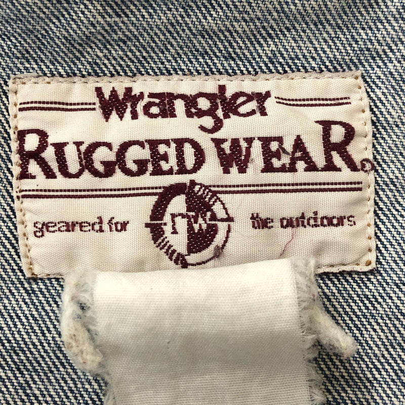 【現状渡し品】【メンズ】 Wrangler ラングラー 90's RUGGED WEAR DENIM JACKET 90年代 ラギッド ウェア デニムジャケット ライトアウター 145-250818-KS-25-tei サイズ：表記無し カラー：インディゴ 万代Net店