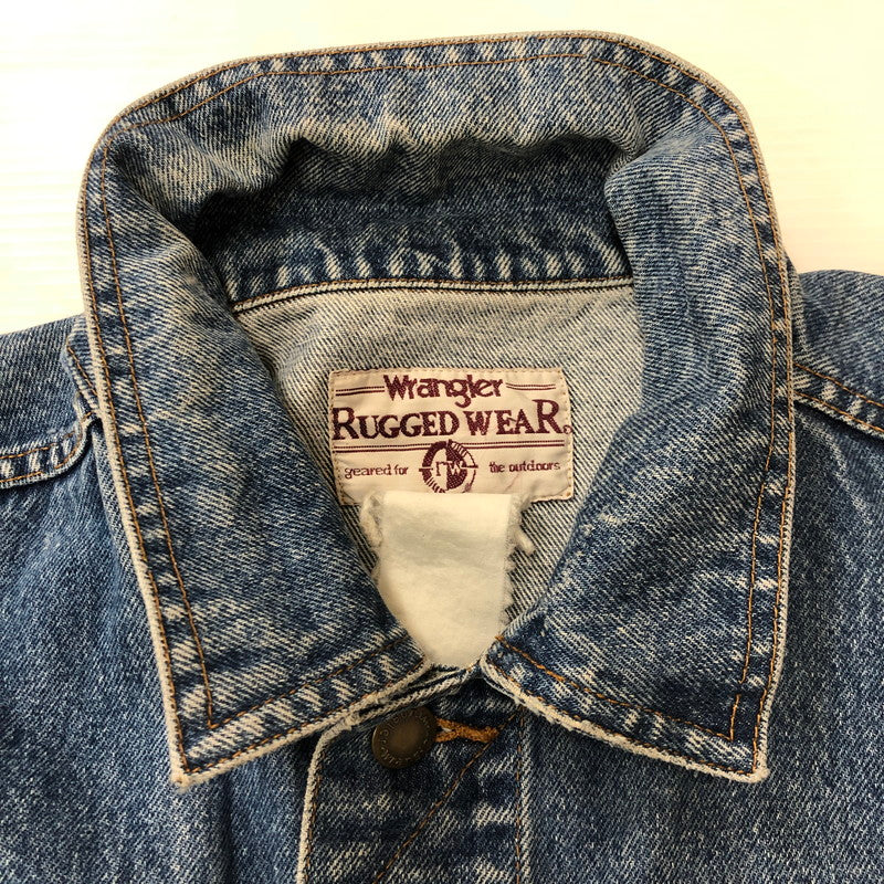 【現状渡し品】【メンズ】 Wrangler ラングラー 90's RUGGED WEAR DENIM JACKET 90年代 ラギッド ウェア デニムジャケット ライトアウター 145-250818-KS-25-tei サイズ：表記無し カラー：インディゴ 万代Net店
