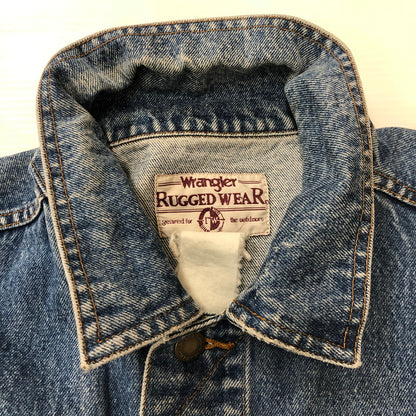 【現状渡し品】【メンズ】 Wrangler ラングラー 90's RUGGED WEAR DENIM JACKET 90年代 ラギッド ウェア デニムジャケット ライトアウター 145-250818-KS-25-tei サイズ：表記無し カラー：インディゴ 万代Net店