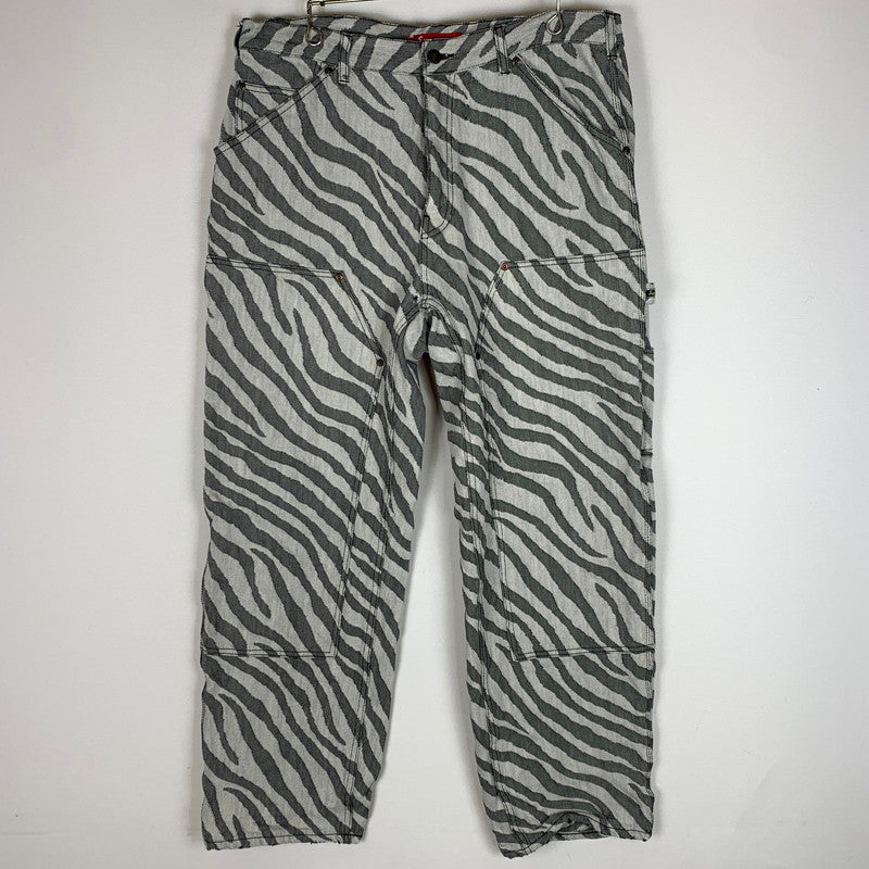 【現状渡し品】【メンズ】 Supreme シュプリーム 24SS DOUBLE KNEE PAINTER PANT ダブル ニー ペインター パンツ ボトムス 149-251217-yy-01-fuz サイズ：34 カラー：ゼブラ 万代Net店