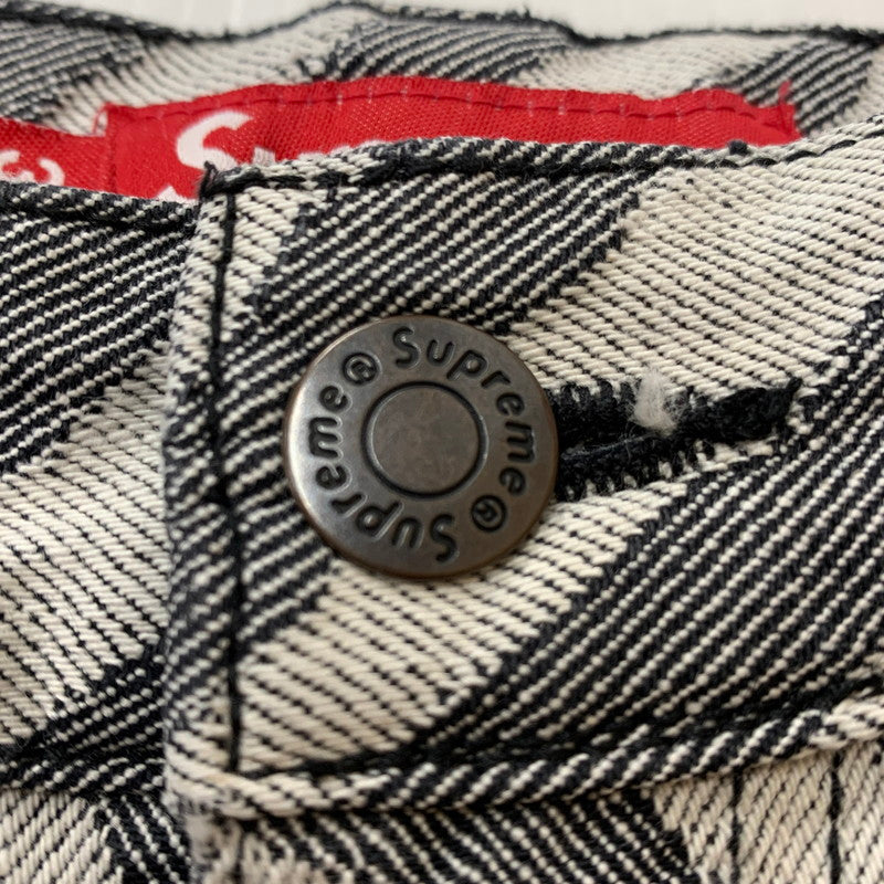 【現状渡し品】【メンズ】 Supreme シュプリーム 24SS DOUBLE KNEE PAINTER PANT ダブル ニー ペインター パンツ ボトムス 149-251217-yy-01-fuz サイズ：34 カラー：ゼブラ 万代Net店