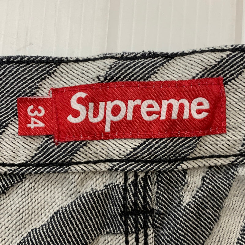 【現状渡し品】【メンズ】 Supreme シュプリーム 24SS DOUBLE KNEE PAINTER PANT ダブル ニー ペインター パンツ ボトムス 149-251217-yy-01-fuz サイズ：34 カラー：ゼブラ 万代Net店