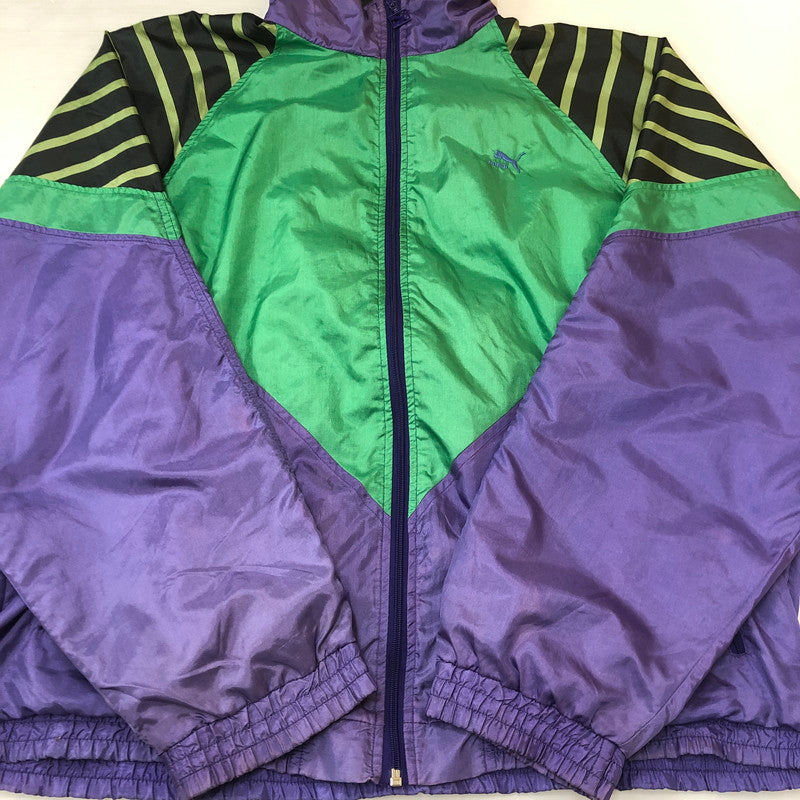 【中古品】【メンズ】 PUMA プーマ 80's ZIP UP POLYAMID JACKET VINTAGE 80年代 ジップアップ ポリアミド ジャケット ライトアウター ヴィンテージ 148-250829-KS-22-tei サイズ：9 カラー：マルチカラー 万代Net店