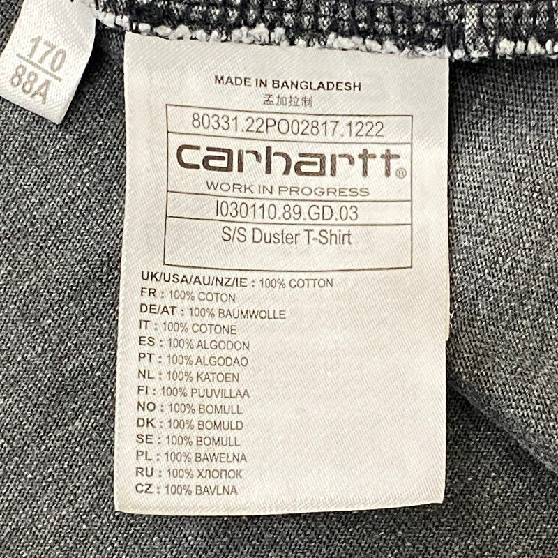 【中古品】【メンズ】 CARHARTT WIP カーハート ワークインプログレス S/S DUSTER T-SHIRT ショートスリーブ ダスター Tシャツ トップス 半袖 145-250817-ts-20-tei サイズ：S カラー：グレー 万代Net店